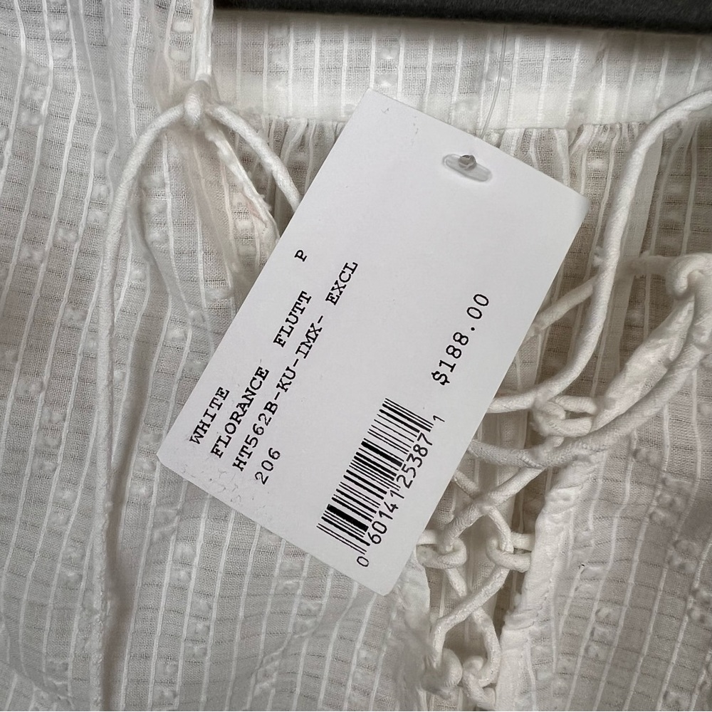 INTERMIX White Ruffle Blouse - Picture 8 of 13